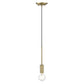 Dull Gold Mini Pendant Hanging Light By Homeroots | Pendant Lamps | Modishstore - 6