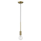 Dull Gold Mini Pendant Hanging Light By Homeroots | Pendant Lamps | Modishstore - 7
