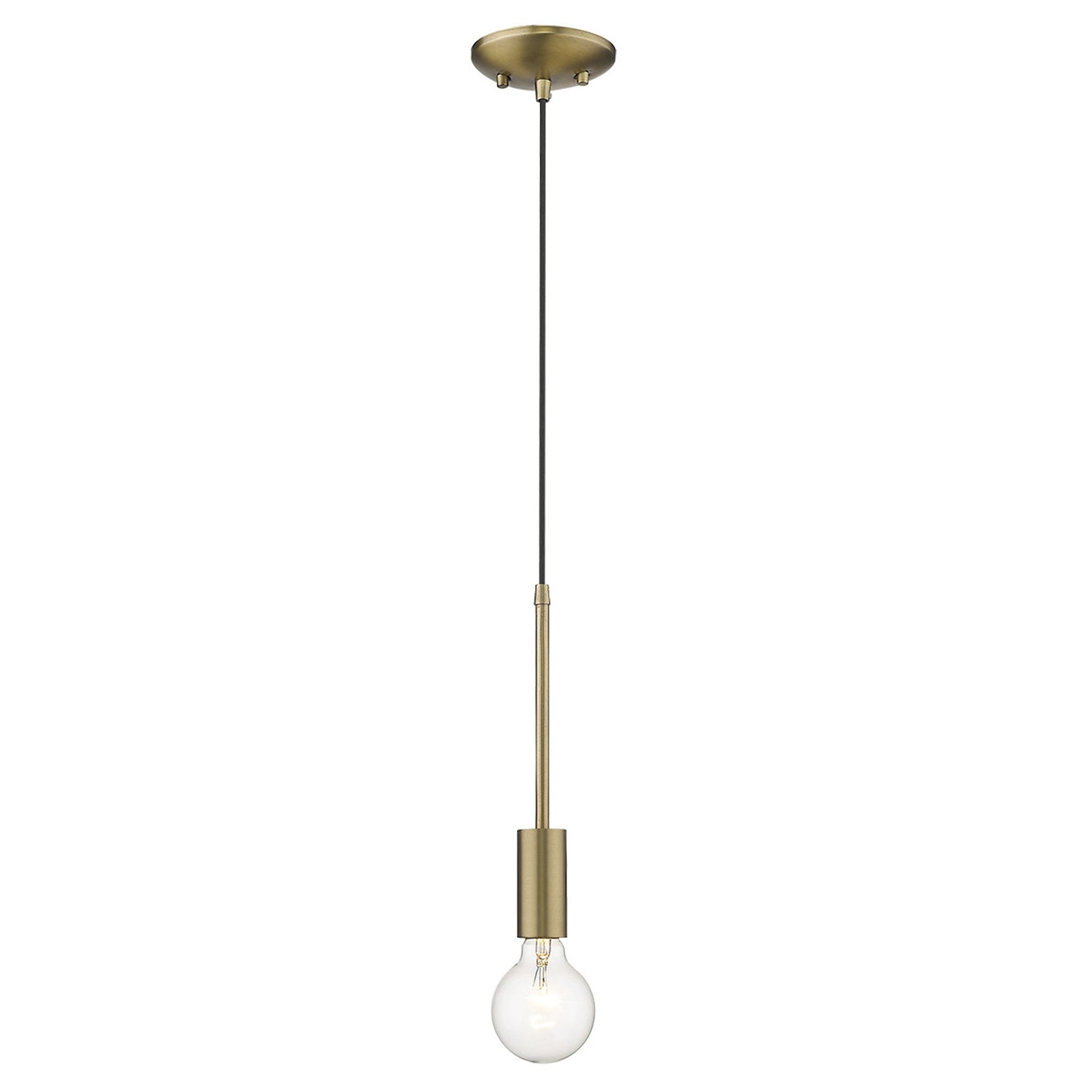Dull Gold Mini Pendant Hanging Light By Homeroots | Pendant Lamps | Modishstore - 8
