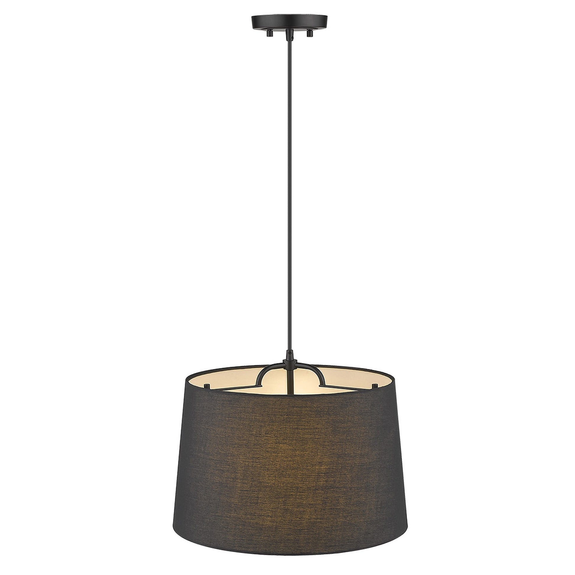 Lamia 1-Light Matte Black Mini Pendant By Homeroots | Pendant Lamps | Modishstore - 6