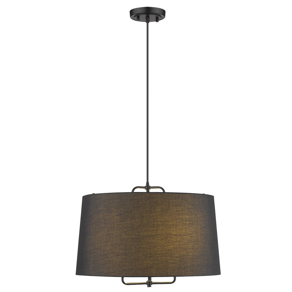 Lamia 3-Light Matte Black Mini Pendant By Homeroots | Pendant Lamps | Modishstore - 2