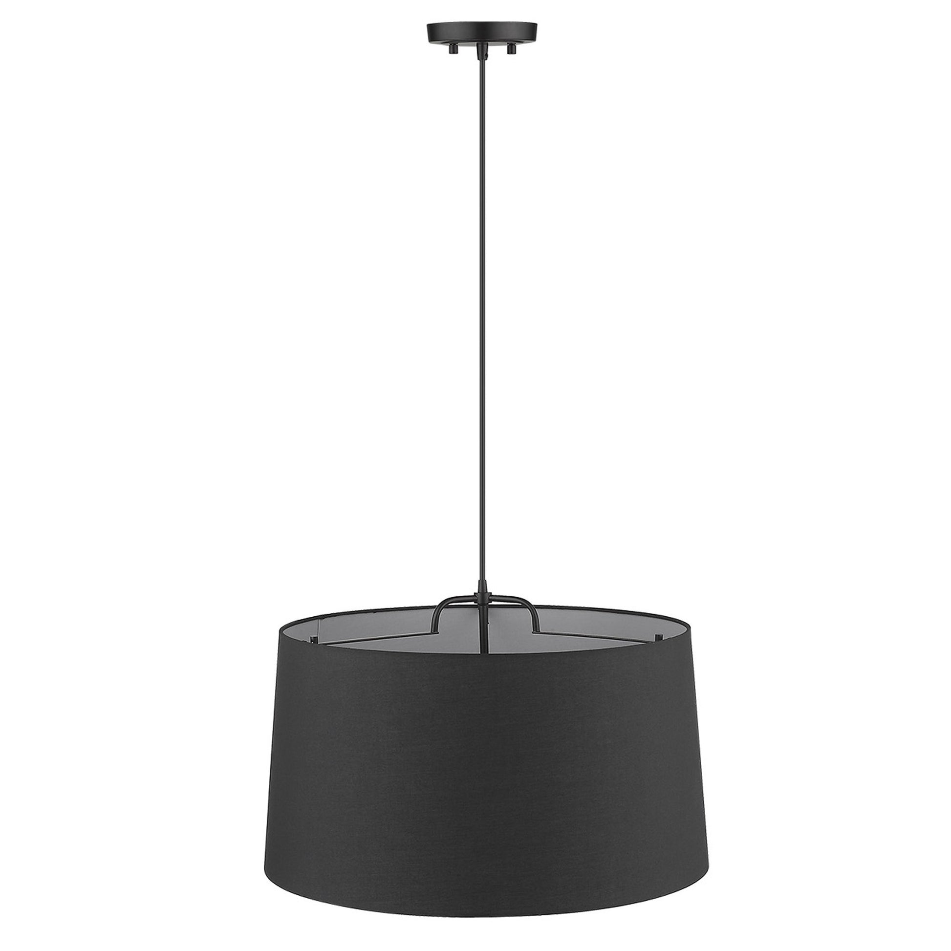 Lamia 3-Light Matte Black Mini Pendant By Homeroots | Pendant Lamps | Modishstore - 3