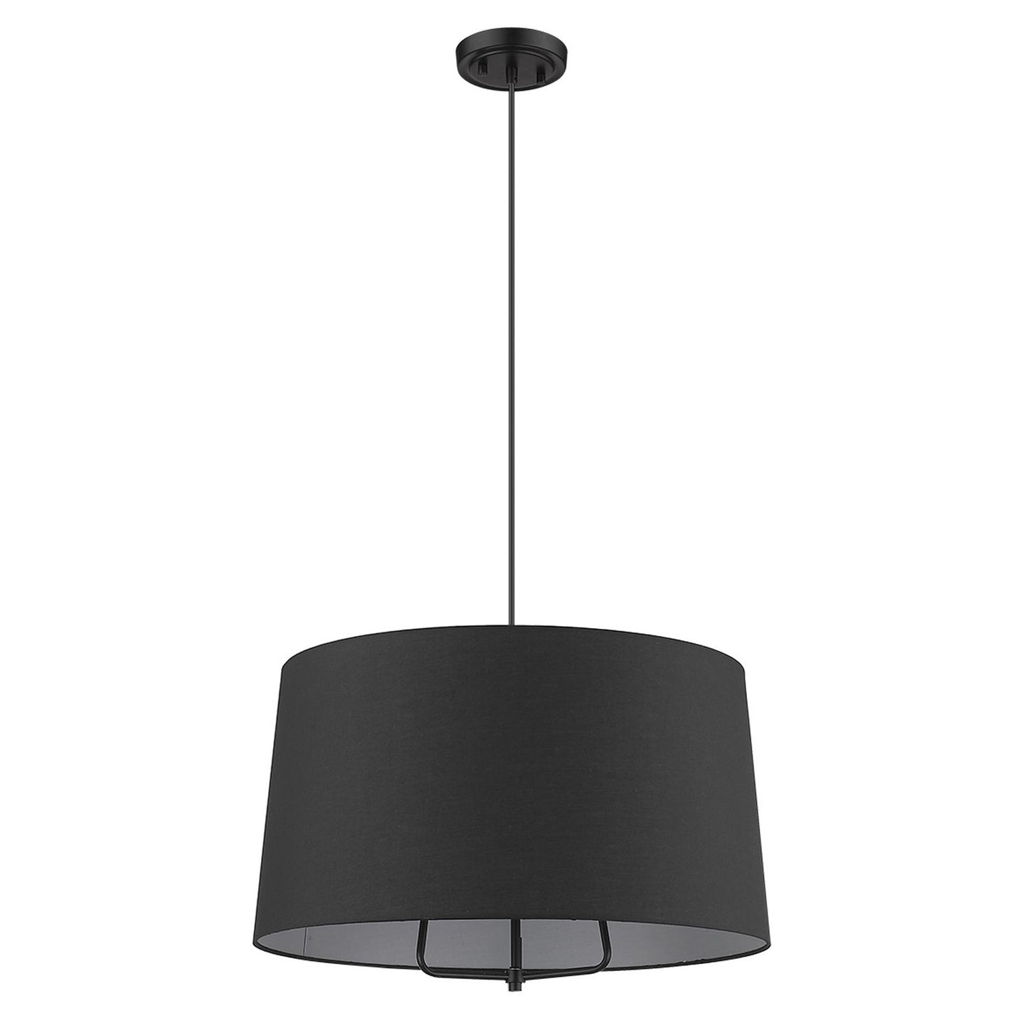 Lamia 3-Light Matte Black Mini Pendant By Homeroots | Pendant Lamps | Modishstore - 4