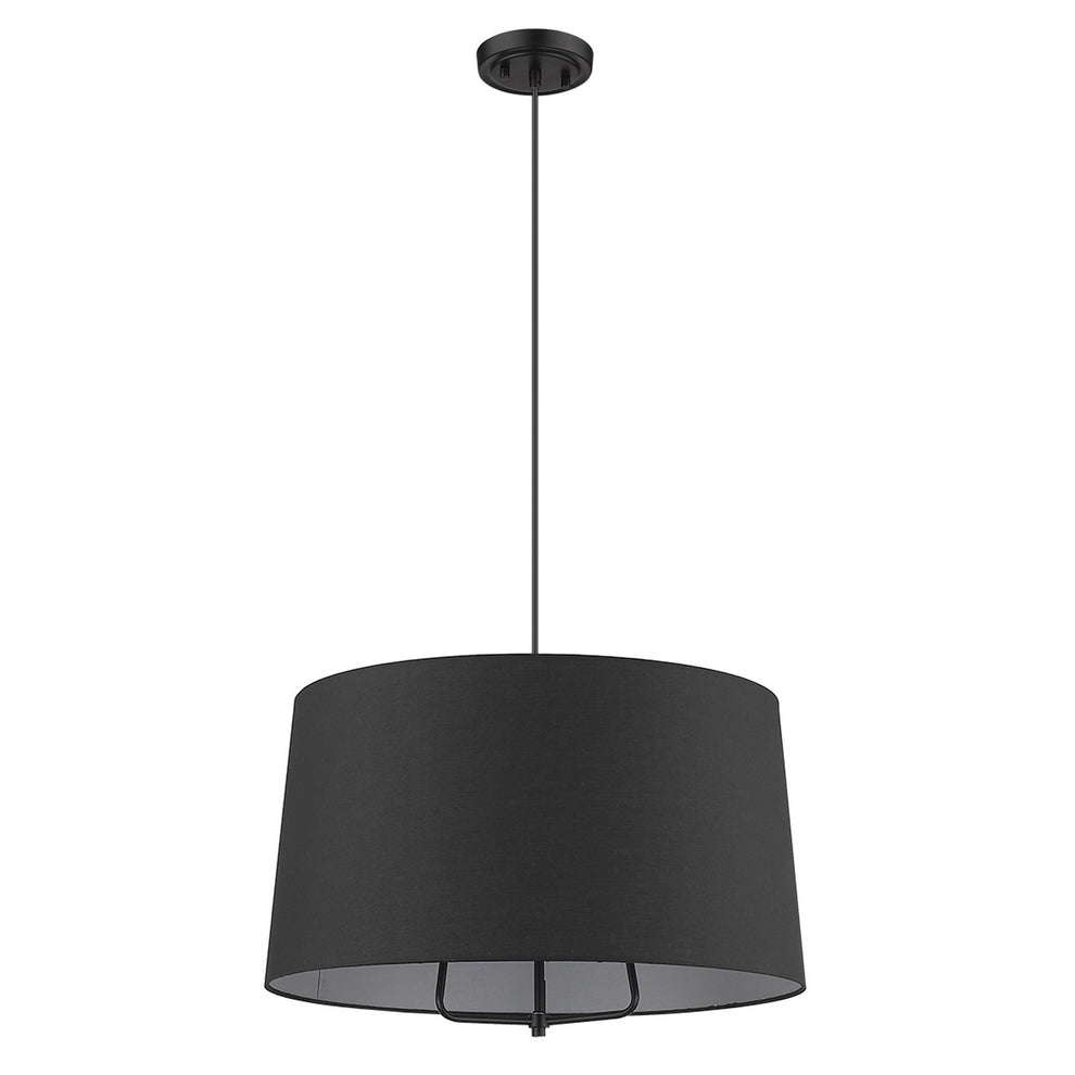 Lamia 3-Light Matte Black Mini Pendant By Homeroots | Pendant Lamps | Modishstore - 4
