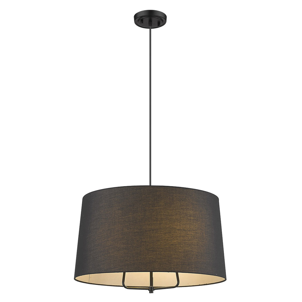 Lamia 3-Light Matte Black Mini Pendant By Homeroots | Pendant Lamps | Modishstore - 5
