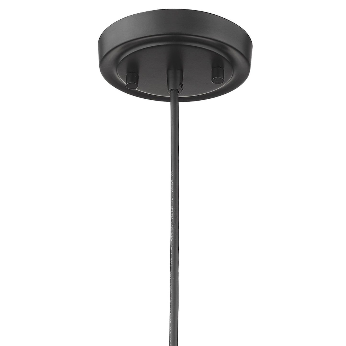 Lamia 3-Light Matte Black Mini Pendant By Homeroots | Pendant Lamps | Modishstore - 6