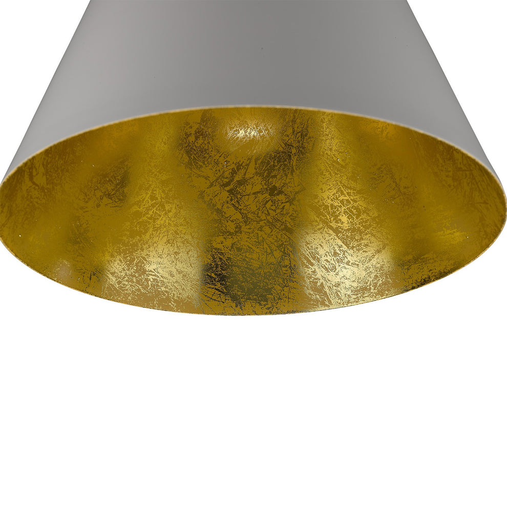 Knell 1-Light White Pendant By Homeroots | Pendant Lamps | Modishstore - 4