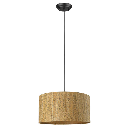 Lisbon 1-Light Matte Black Pendant By Homeroots | Pendant Lamps | Modishstore