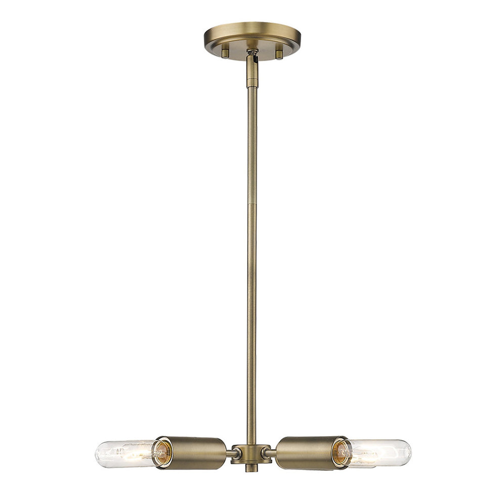 Four Light Dull Gold Hanging Chandelier By Homeroots | Chandeliers | Modishstore - 3