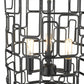 Amoret 3-Light Matte Black Convertible Pendant By Homeroots | Pendant Lamps | Modishstore - 6