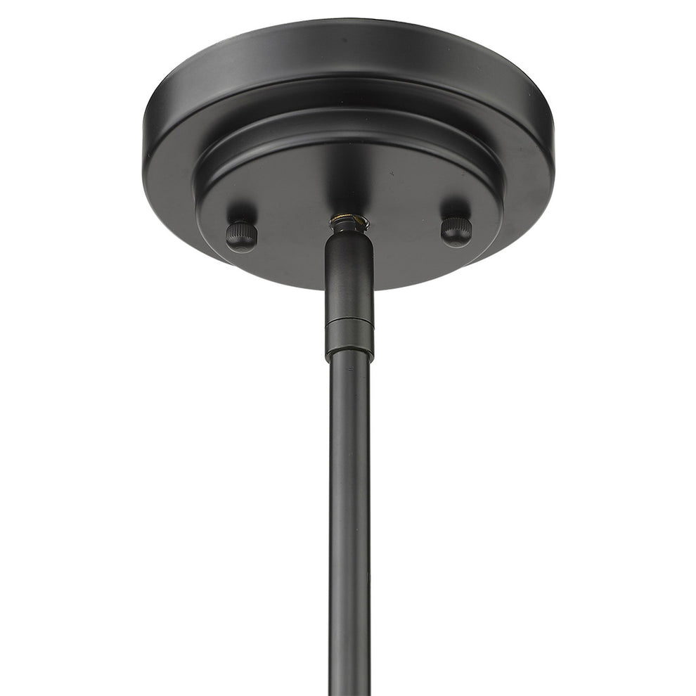 Amoret 4-Light Matte Black Convertible Pendant By Homeroots | Pendant Lamps | Modishstore - 9