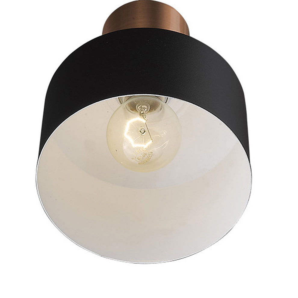 Matte Black and Rose Gold Pendant Hanging Light By Homeroots | Pendant Lamps | Modishstore - 5