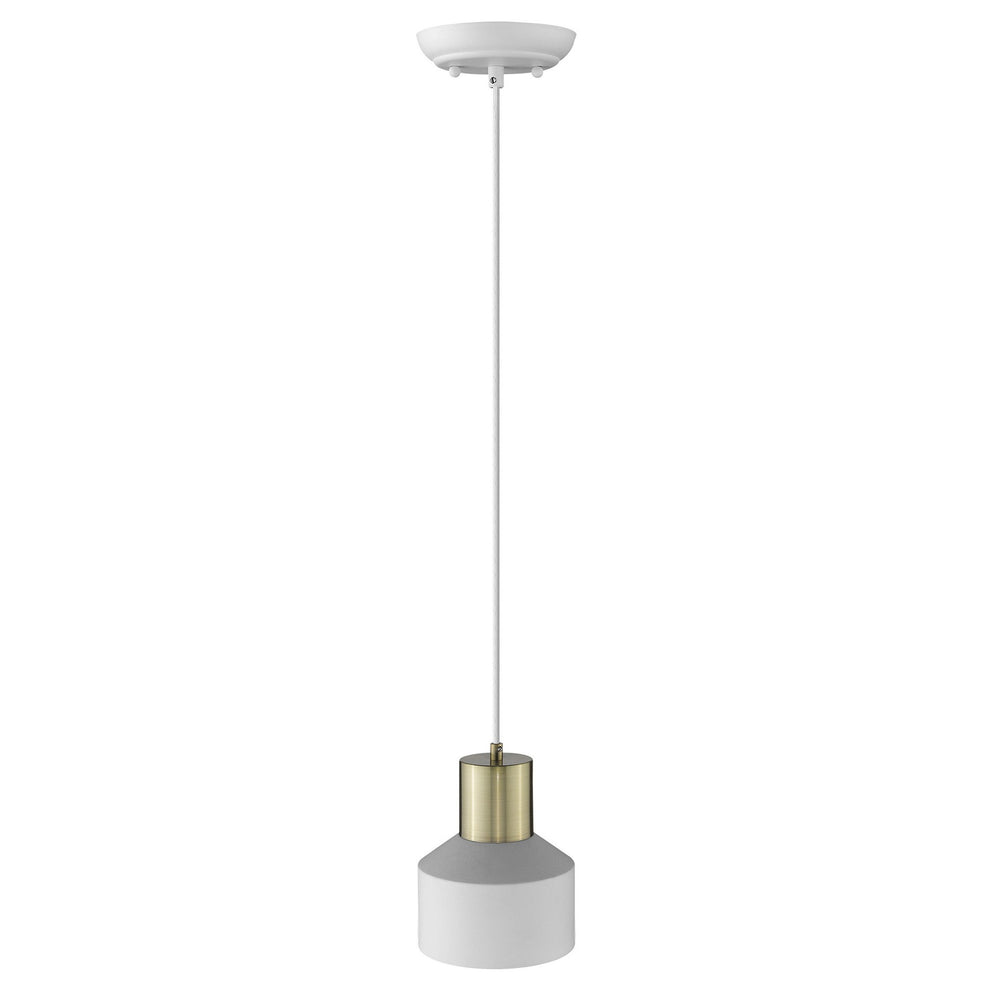 White and Gold Pendant Hanging Light By Homeroots | Pendant Lamps | Modishstore - 4