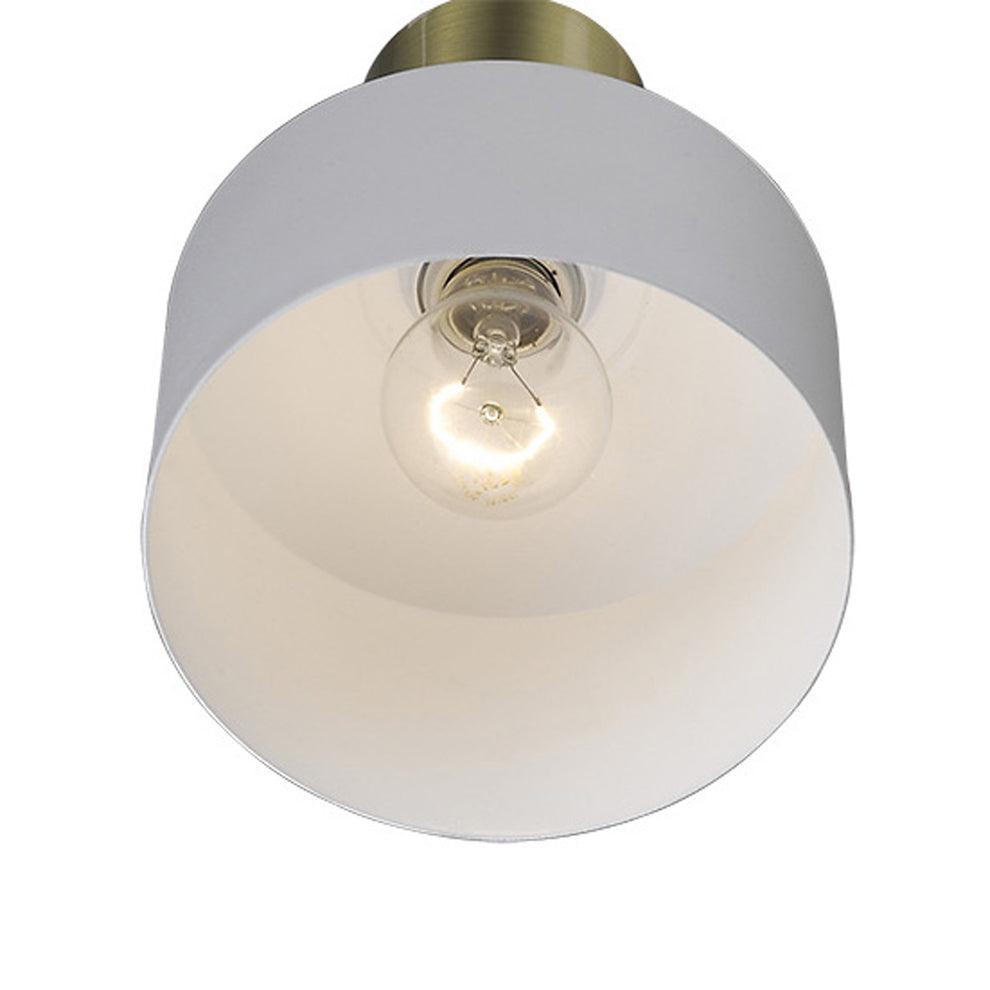 White and Gold Pendant Hanging Light By Homeroots | Pendant Lamps | Modishstore - 5