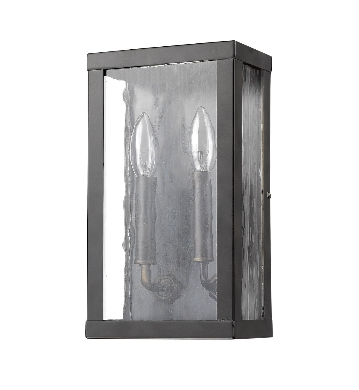 Charleston 2-Light Oil-Rubbed Bronze Shadowbox Wall Light (Small) By Homeroots | Wall Lamps | Modishstore