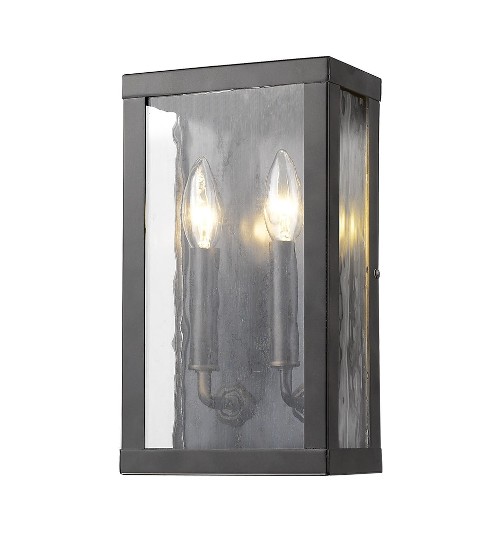 Charleston 2-Light Oil-Rubbed Bronze Shadowbox Wall Light (Small) By Homeroots | Wall Lamps | Modishstore - 2