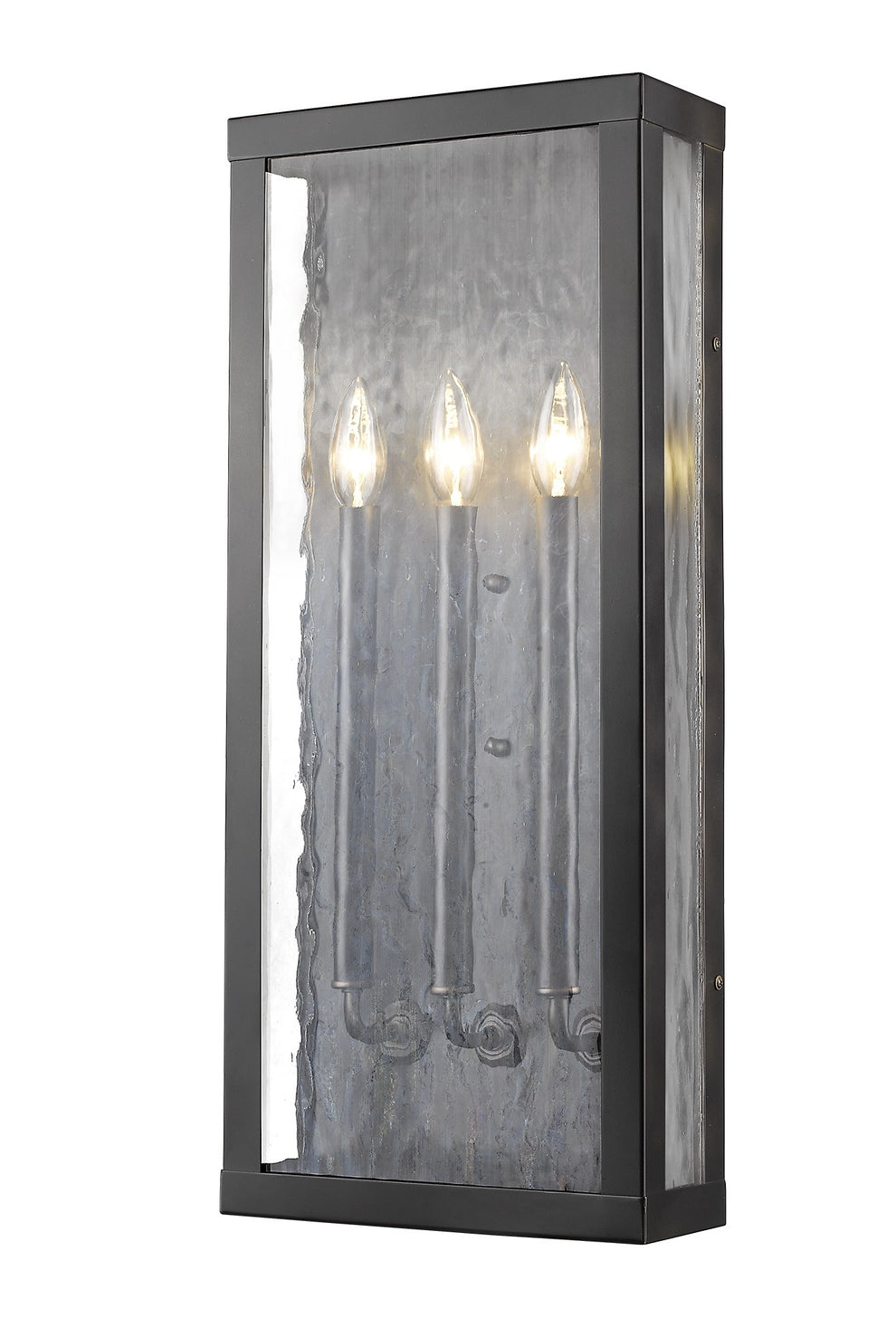 Charleston 3-Light Oil-Rubbed Bronze Shadowbox Wall Light (Large) By Homeroots | Wall Lamps | Modishstore - 2