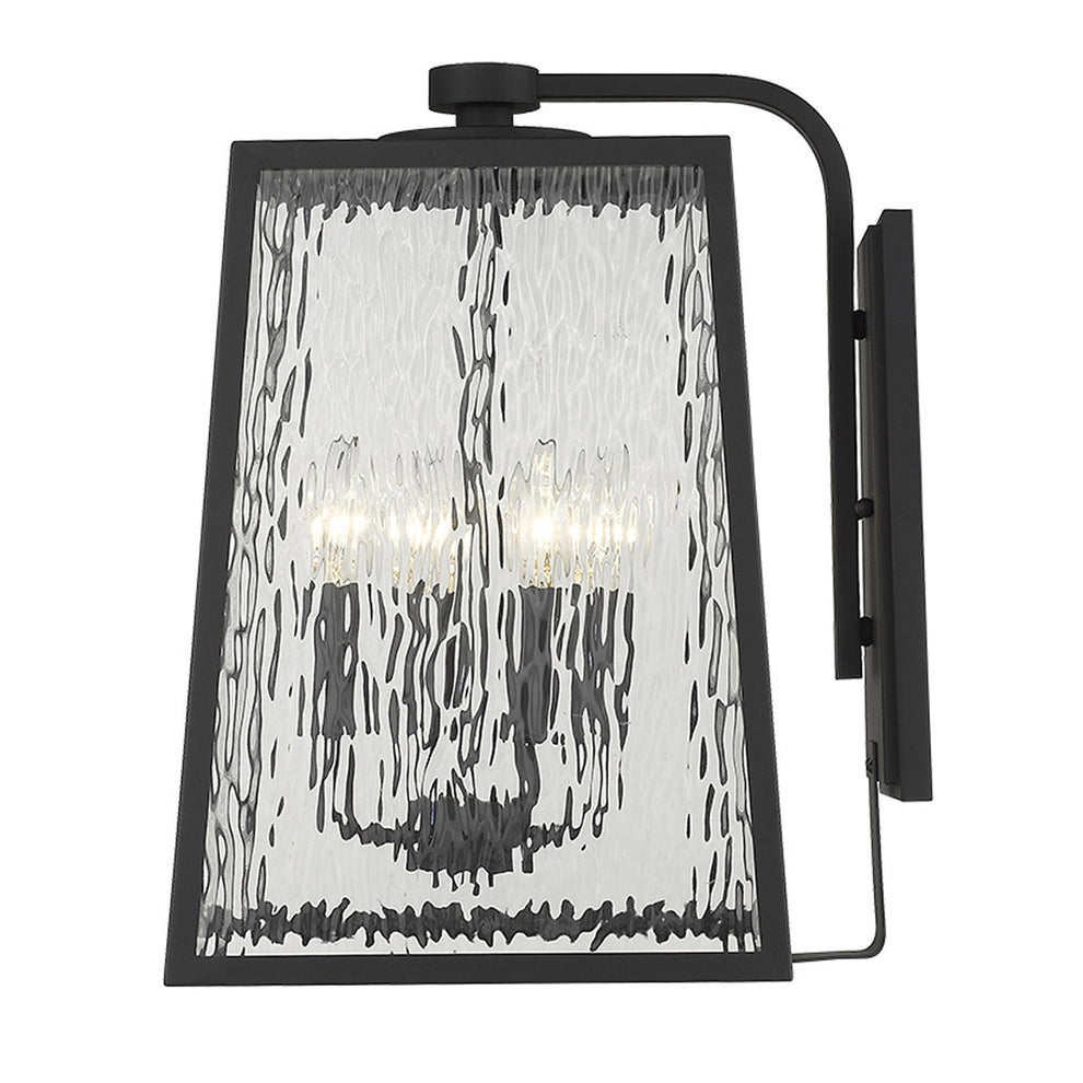 Hirche 4-Light Matte Black Wall Light By Homeroots | Wall Lamps | Modishstore - 2