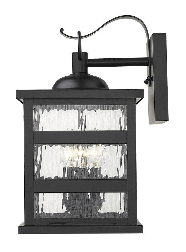 Morris 3-Light Matte Black Wall Light By Homeroots | Wall Lamps | Modishstore - 4