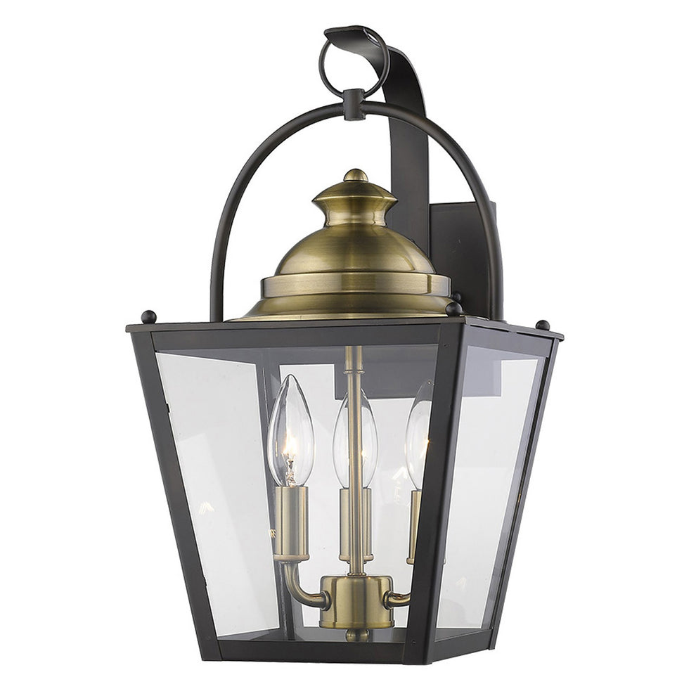 Savannah 3-Light Oil-Rubbed Bronze Wall Light By Homeroots | Wall Lamps | Modishstore - 2