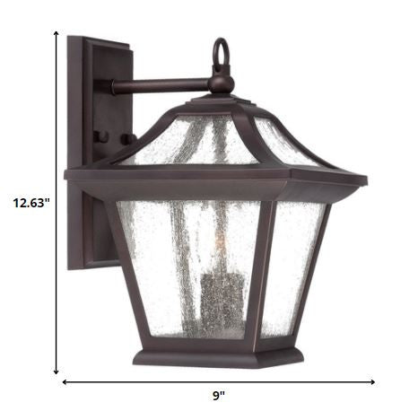 XL Antique Bronze Birdhouse Shape Outdoor Wall Light By Homeroots | Wall Lamps | Modishstore - 5