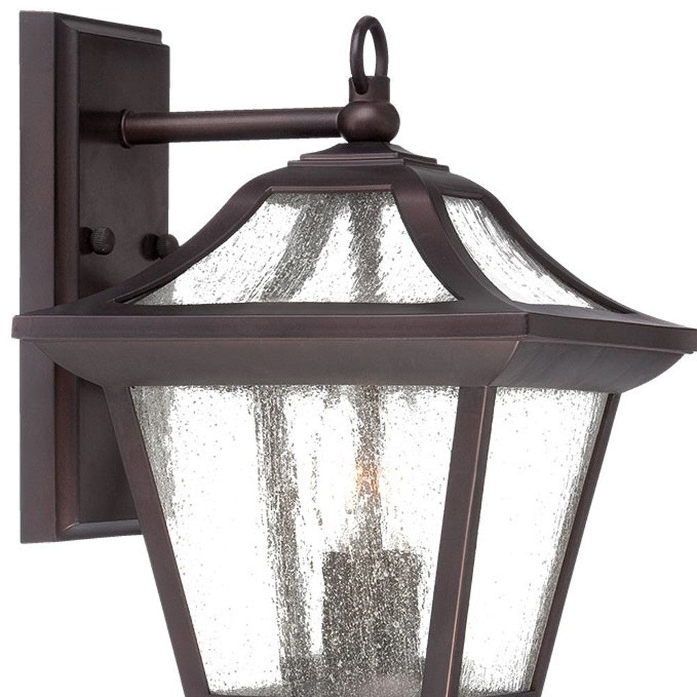 XL Antique Bronze Birdhouse Shape Outdoor Wall Light By Homeroots | Wall Lamps | Modishstore - 3