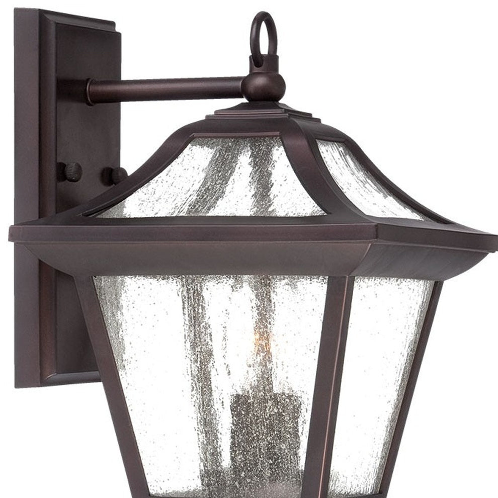 XL Antique Bronze Birdhouse Shape Outdoor Wall Light By Homeroots | Wall Lamps | Modishstore - 3