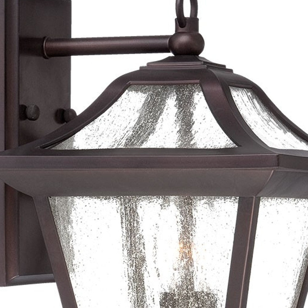 XL Antique Bronze Birdhouse Shape Outdoor Wall Light By Homeroots | Wall Lamps | Modishstore - 4