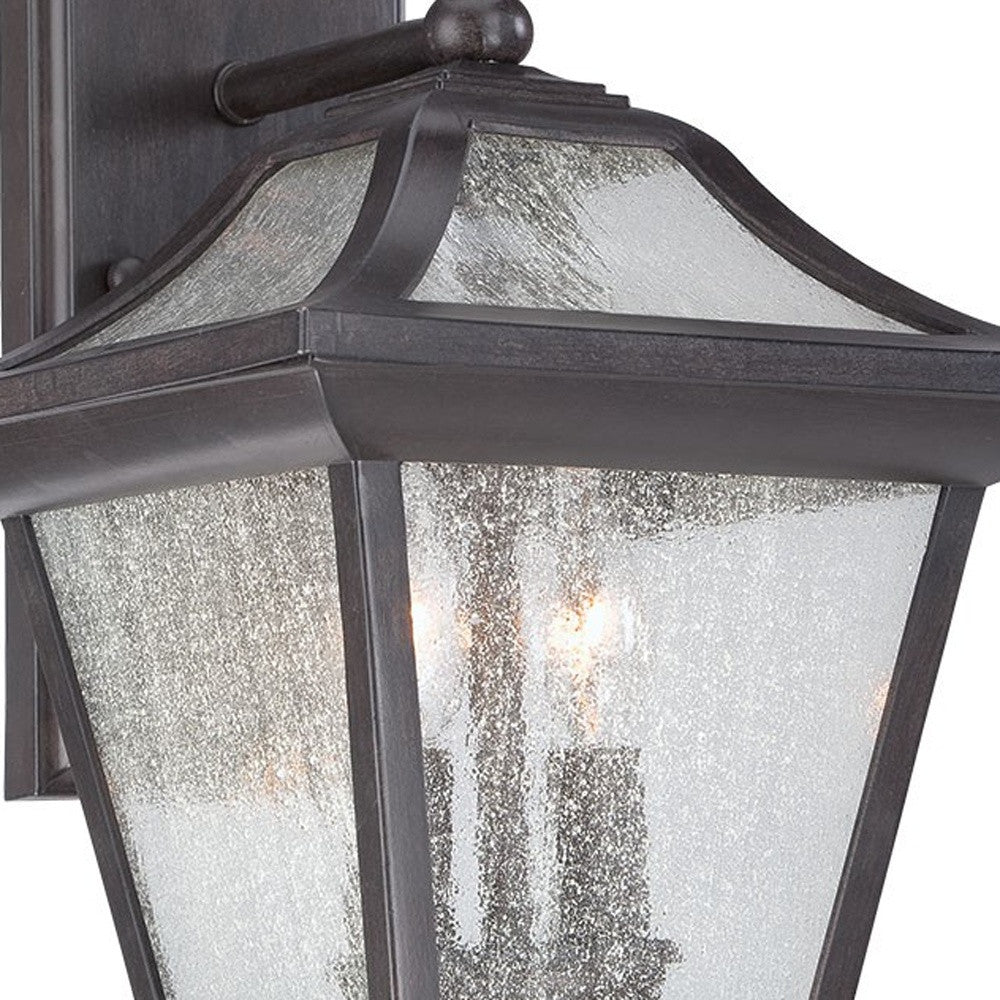 XL Matte Black Birdhouse Shape Outdoor Wall Light By Homeroots | Wall Lamps | Modishstore - 4