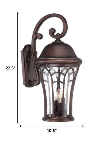 XL Bronze Tapered Goblet Wall Light By Homeroots | Wall Lamps | Modishstore - 5