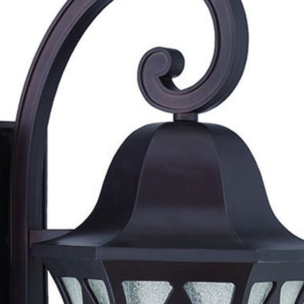 XL Three Light Matte Black Geometric Glass Wall Light By Homeroots | Wall Lamps | Modishstore - 4