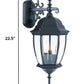 Matte Black Hanging Ornamental Lantern Wall Light By Homeroots | Wall Lamps | Modishstore - 2