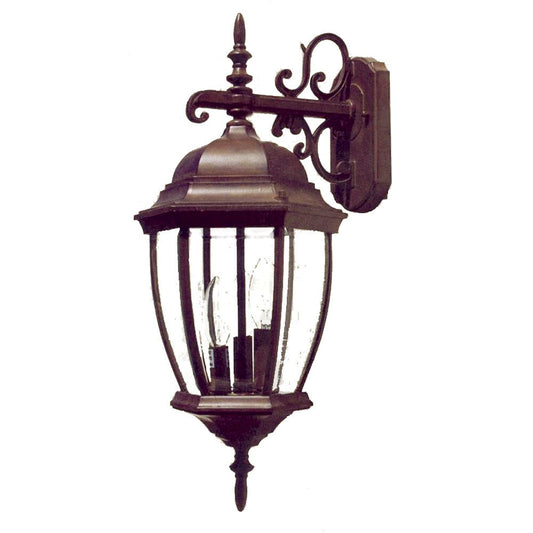 Dark Brown Hanging Ornamental Lantern Wall Light By Homeroots | Wall Lamps | Modishstore