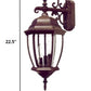 Dark Brown Hanging Ornamental Lantern Wall Light By Homeroots | Wall Lamps | Modishstore - 2
