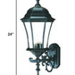 Matte Black Ornamental Carousel Lantern Wall Light By Homeroots | Wall Lamps | Modishstore - 2