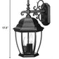 Three Light Matte Black Wide Hanging Lantern Wall Light By Homeroots | Wall Lamps | Modishstore - 2