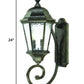 Two Light Antique Black Carousel Lantern Wall Light By Homeroots | Wall Lamps | Modishstore - 2