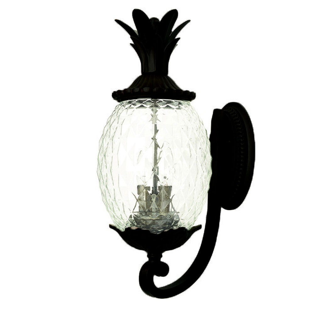 Lanai 3-Light Matte Black Wall Light By Homeroots - 398406 | Wall Lamps | Modishstore