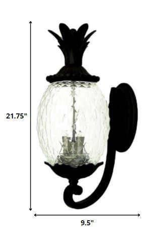 Lanai 3-Light Matte Black Wall Light By Homeroots - 398406 | Wall Lamps | Modishstore - 5