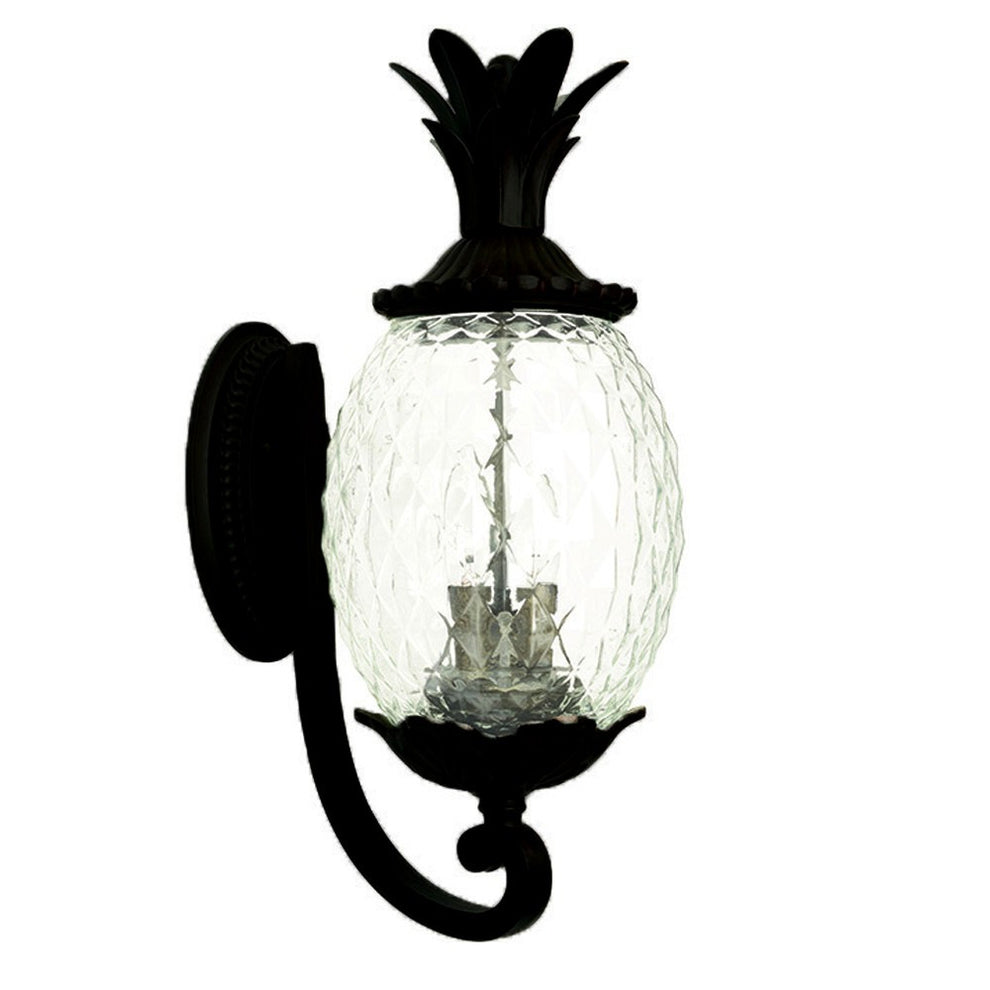 Lanai 3-Light Matte Black Wall Light By Homeroots - 398406 | Wall Lamps | Modishstore - 2