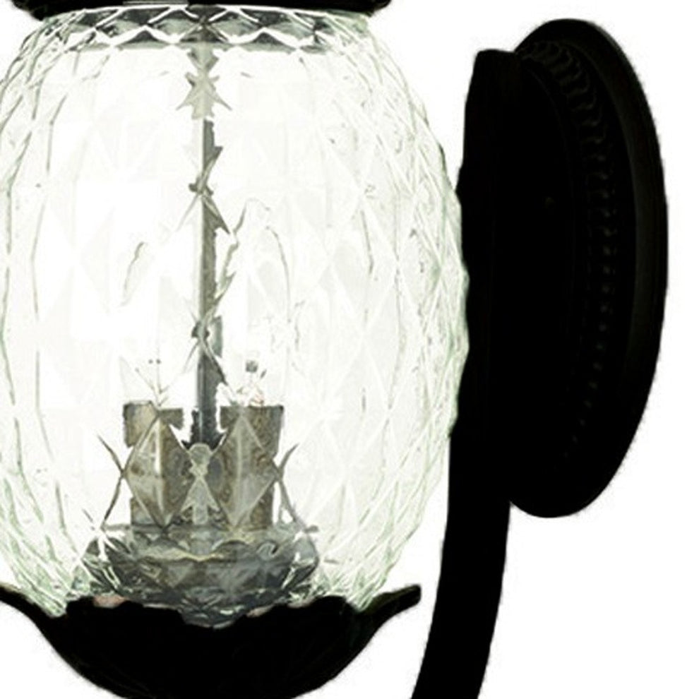 Lanai 3-Light Matte Black Wall Light By Homeroots - 398406 | Wall Lamps | Modishstore - 3
