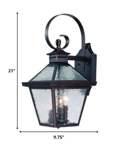 Bay Street 3-Light Architectural Bronze Wall Light By Homeroots | Wall Lamps | Modishstore - 5