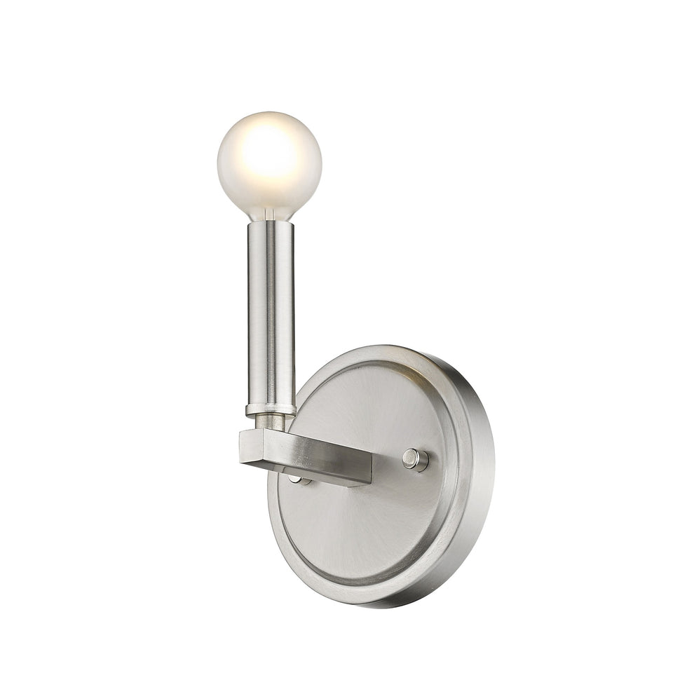 One Light Silver Wall Sconce By Homeroots | Sconces | Modishstore - 2