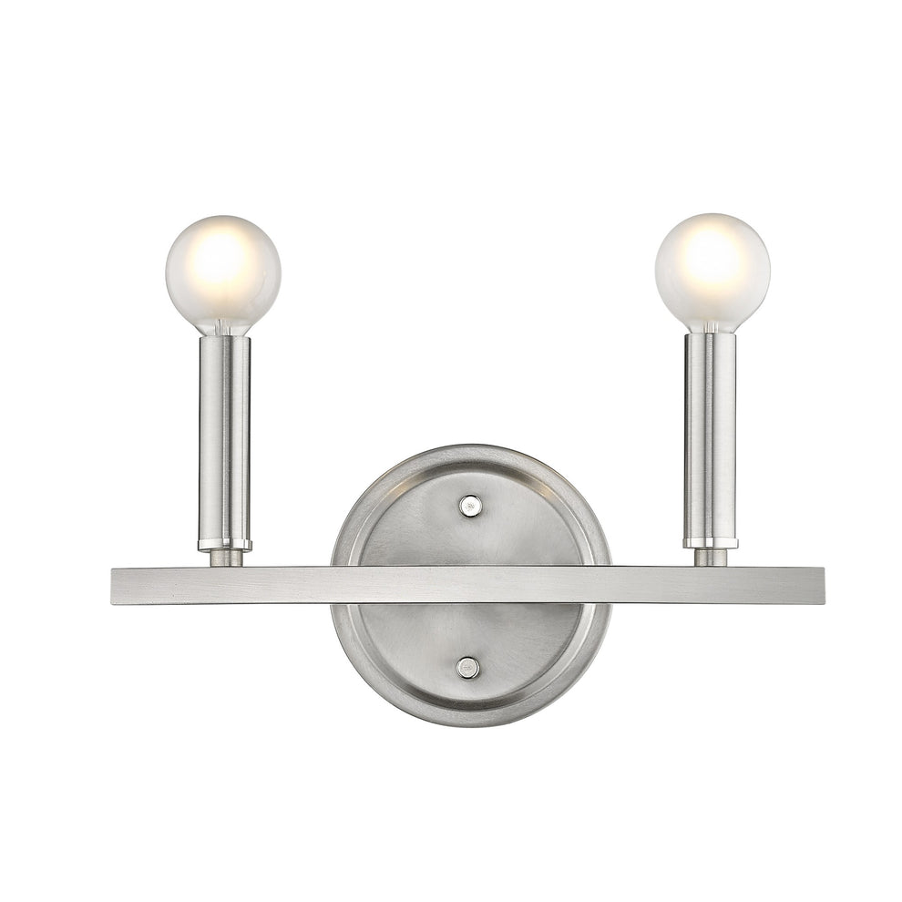 Two Light Silver Wall Sconce By Homeroots | Sconces | Modishstore - 6
