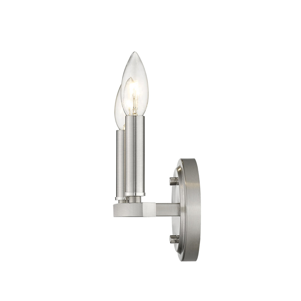 Two Light Silver Wall Sconce By Homeroots | Sconces | Modishstore - 9