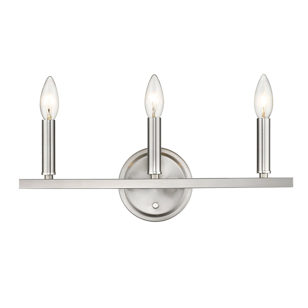 Three Light Silver Wall Sconce By Homeroots | Sconces | Modishstore - 5