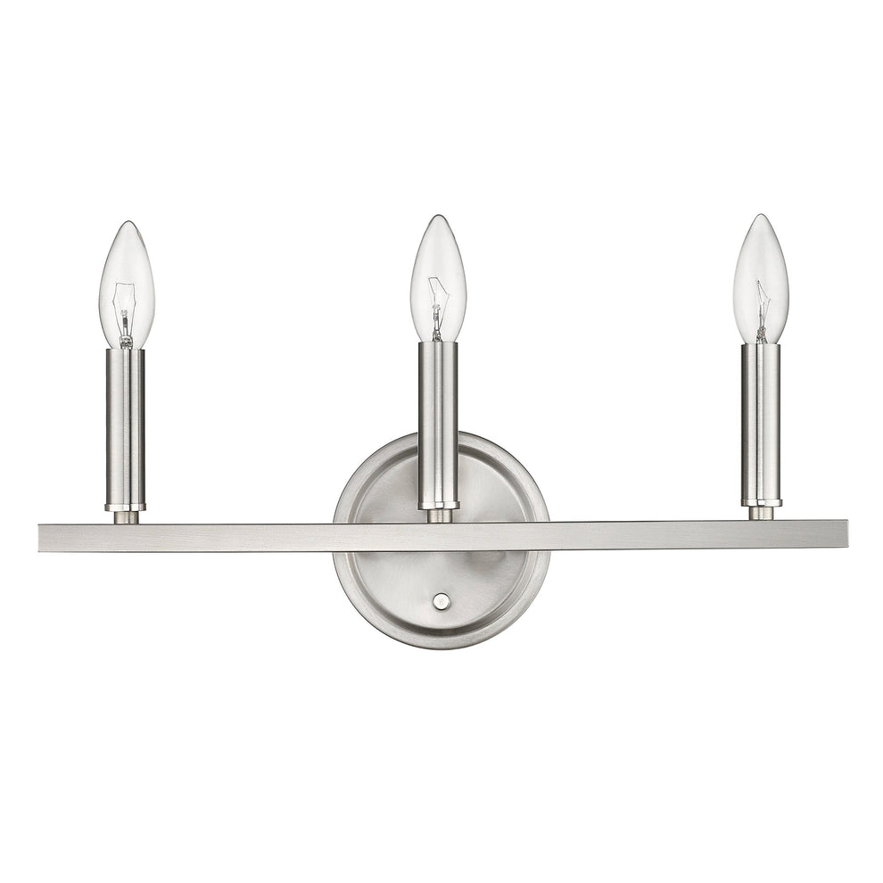 Three Light Silver Wall Sconce By Homeroots | Sconces | Modishstore - 6
