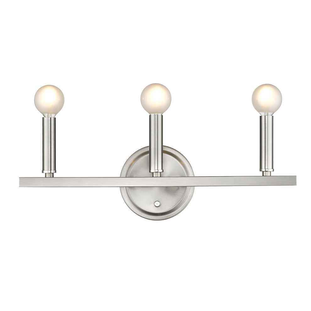Three Light Silver Wall Sconce By Homeroots | Sconces | Modishstore - 7