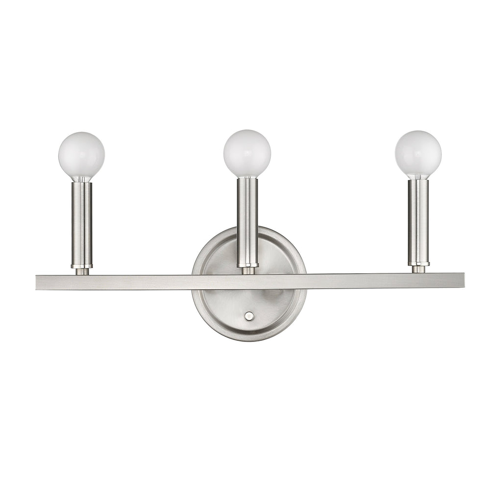 Three Light Silver Wall Sconce By Homeroots | Sconces | Modishstore - 8