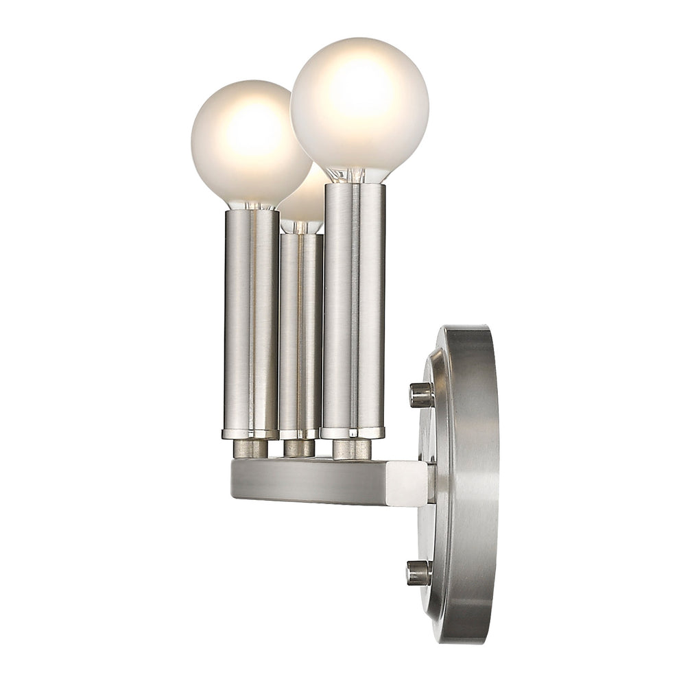 Three Light Silver Wall Sconce By Homeroots | Sconces | Modishstore - 9